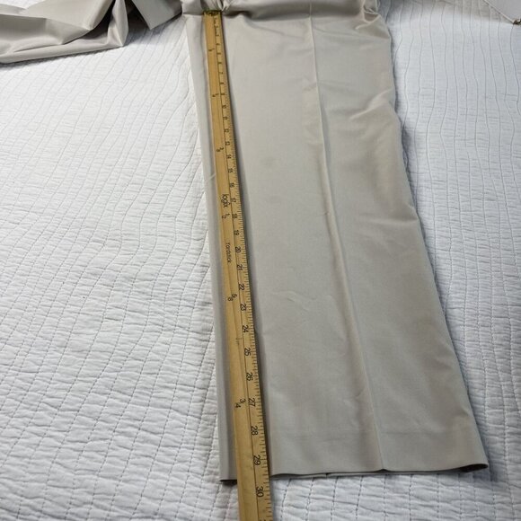 Footjoy FJ Mens Golf Pants W33/L30 Beige Stretch Flat-Front Style Casual - Picture 5 of 11